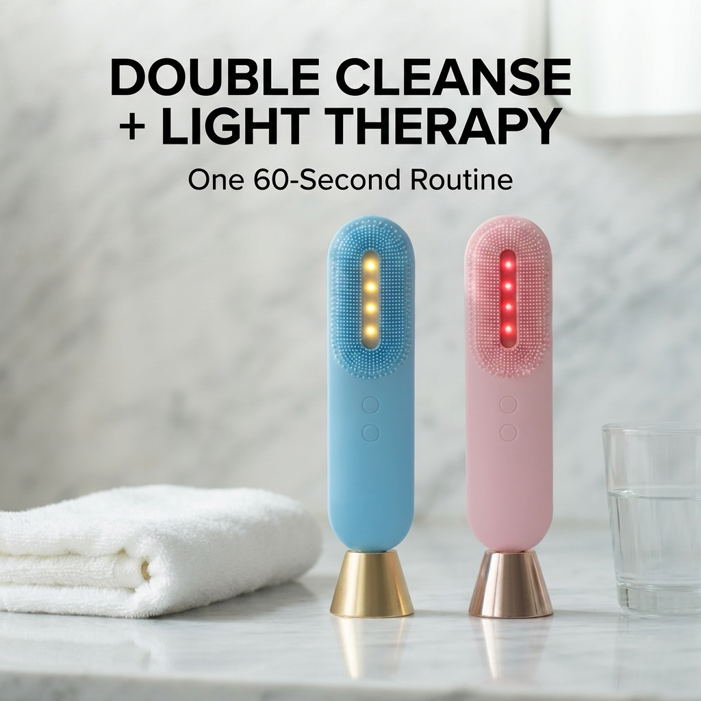 Facial Cleansing Brush Electric 3 In 1 USB Charging 3 Gears Waterproof Silicone Skin Care Deep Cleaning Tool